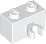 LEGO® los onderdeel Steen Aangepast in kleur Wit 30237b