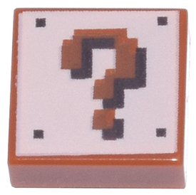 LEGO® onderdeel Tegel met Motief Donker Oranje 3070bpb168