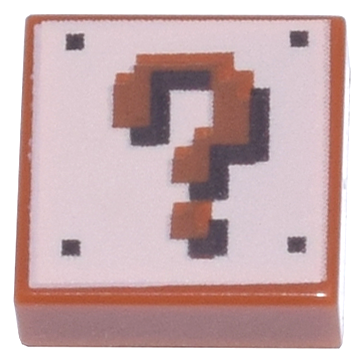 LEGO® onderdeel Tegel met Motief Donker Oranje 3070bpb168