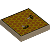 LEGO® Tegel met Motief Donker Geelbruin 3068bpb1489