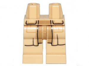 LEGO® los onderdeel Benen met Motief Geelbruin 970c00pb1153