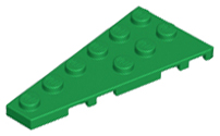 Plaatje in Gallery viewer laden, LEGO® los onderdeel Wig Plaat in kleur Groen 54384