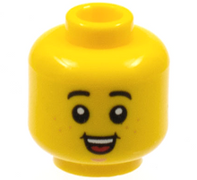 Plaatje in Gallery viewer laden, LEGO® los onderdeel Hoofd in kleur Geel 3626cpb2727