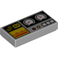 Plaatje in Gallery viewer laden, LEGO® Tegel met Motief Licht Blauwachtig Grijs 3069bpb0855