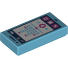 LEGO® Tegel met Motief Medium Azuurblauw 3069bpb0854