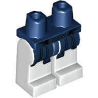Plaatje in Gallery viewer laden, LEGO® los onderdeel Benen met Motief Donkerblauw 970c01pb53