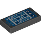 LEGO® los onderdeel Tegel met Motief Zwart 3069bpb0867