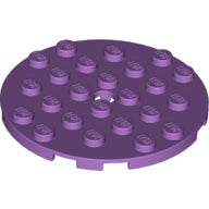 LEGO® los onderdeel Plaat Rond Medium Lavendel 11213
