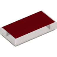 Plaatje in Gallery viewer laden, LEGO® Tegel met Motief Doorzichtig Zwart 3069bpb1030