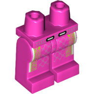 LEGO® onderdeel Benen met Motief Donker Roze 970c00pb1190