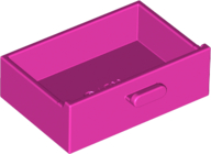 Plaatje in Gallery viewer laden, LEGO® los onderdeel Container in kleur Donker Roze 4536