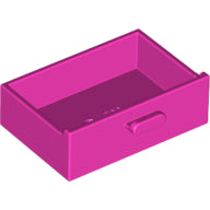 LEGO® los onderdeel Container in kleur Donker Roze 4536