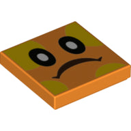 LEGO® los onderdeel Tegel met Motief Oranje 3068bpb1528
