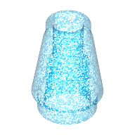LEGO® onderdeel Kegel Doorzichtig donkerblauw opaal 4589b