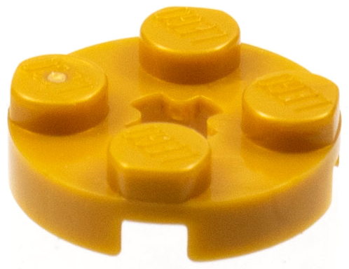 LEGO® los onderdeel Plaat Rond in kleur Parel Goud 4032