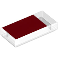 LEGO® los onderdeel Tegel met Motief Doorzichtig 3069bpb0908