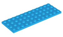 LEGO® los onderdeel Plaat Algemeen Donker Azuurblauw 3029