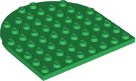 LEGO® los onderdeel Plaat Rond in kleur Groen 41948