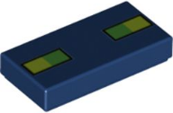 LEGO® los onderdeel Tegel met Motief Donkerblauw 3069bpb0964