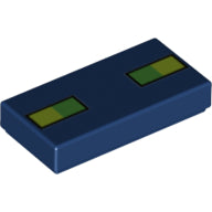 LEGO® los onderdeel Tegel met Motief Donkerblauw 3069bpb0964
