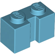 LEGO® los onderdeel Steen Aangepast Medium Azuurblauw 4216