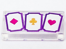 LEGO® los onderdeel Tegel met Motief Doorzichtig 3069bpb0953