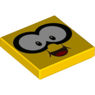 LEGO® los onderdeel Tegel met Motief Geel 3068bpb1850