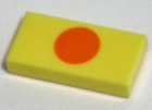 LEGO® Tegel met Motief Helder Lichtgeel 3069bpb1003