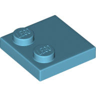LEGO® los onderdeel Tegel Aangepast Medium Azuurblauw 33909