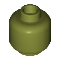 LEGO® los onderdeel Hoofd in kleur Olijfgroen 3626c
