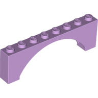 LEGO® los onderdeel Steen Boog in kleur Lavendel 16577