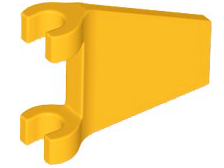 LEGO® los onderdeel Vlag in kleur Helder Licht Oranje 80324