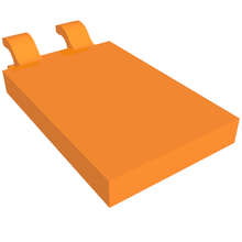 Plaatje in Gallery viewer laden, LEGO® los onderdeel Tegel Aangepast in kleur Oranje 30350b
