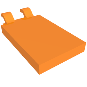 LEGO® los onderdeel Tegel Aangepast in kleur Oranje 30350b