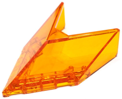 LEGO® los onderdeel Voorruit Doorzichtig Oranje 22483