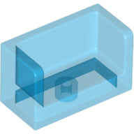 Plaatje in Gallery viewer laden, LEGO® los onderdeel Paneel Doorzichtig Donkerblauw 23969