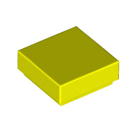 LEGO® los onderdeel Tegel Algemeen in kleur Neon geel 3070b