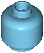 LEGO® los onderdeel Hoofd in kleur Medium Azuurblauw 3626c