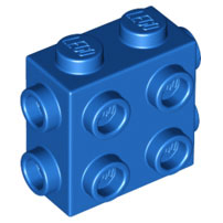 Plaatje in Gallery viewer laden, LEGO® los onderdeel Steen Aangepast in kleur Blauw 67329