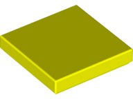 Plaatje in Gallery viewer laden, LEGO® los onderdeel Tegel Algemeen in kleur Neon geel 3068b