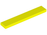 LEGO® los onderdeel Tegel Algemeen in kleur Neon geel 6636