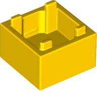 Plaatje in Gallery viewer laden, LEGO® los onderdeel Container in kleur Geel 35700