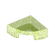 LEGO® los onderdeel Tegel Rond Doorzichtig groen opaal 25269