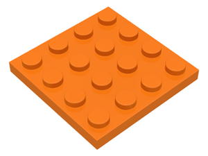 LEGO® los onderdeel Plaat Algemeen in kleur Oranje 3031