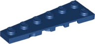 LEGO® los onderdeel Wig Plaat in kleur Donkerblauw 78443