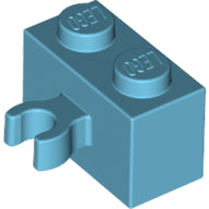 LEGO® los onderdeel Steen Aangepast Medium Azuurblauw 30237b