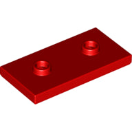 LEGO® los onderdeel Plaat Aangepast in kleur Rood 65509