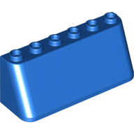 LEGO® los onderdeel Voorruit in kleur Blauw 4176