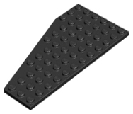 LEGO® los onderdeel Wig Plaat in kleur Zwart 30356