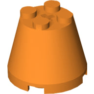 Plaatje in Gallery viewer laden, LEGO® los onderdeel Kegel in kleur Oranje 6233